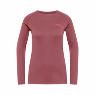 Koszulki sportowe damskie - Damska koszulka z długim rękawem Jack Wolfskin INFINITE WARM LS W red ochre - XS - miniaturka - grafika 1