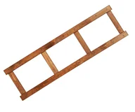 Meble modułowe i akcesoria - Bok Do Regału Drewnianego Lsr Ramka Noga 124,2X33 Cm Brązowy Drewno Sosnowe / Wamar-Sosenka - miniaturka - grafika 1