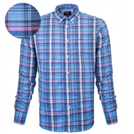 Koszule męskie - KOSZULA Męska w KRATKĘ z Długim Rękawem Bawełniana Slim Fit Pako Jeans - miniaturka - grafika 1