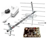 Anteny TV - Antena DVB-T TTV Turbo z Wzmacniaczem - Kierunkowa Antena Telewizyjna UHF do Odbioru MUX 1 2 3 4 6, Wytrzymała na Warunki Atmosferyczne, Produkt Pol.. - miniaturka - grafika 1