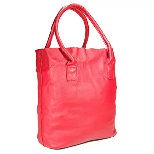 Torebki damskie - Skóra 25 cm torba na ramię tablet bezpieczny zamek błyskawiczny dla kobiet w kolorze czerwonym - grafika 1