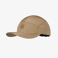Czapki i chusty sportowe męskie - BUFF Czapka biegowa z daszkiem PACK SPEED CAP solid coyote - miniaturka - grafika 1