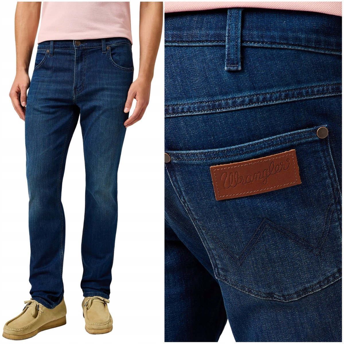Wrangler GREENSBORO MetroRetro 365COOL oddychające spodnie jeansowe W46 L34