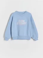 Bluzki dla dziewczynek - Reserved - Bluza z haftem - jasnoniebieski - miniaturka - grafika 1