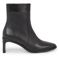 Botki damskie - Botki Calvin Klein Curved Stil Ankle Boot 55 HW0HW01889 Czarny - miniaturka - grafika 1