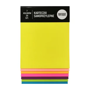 Paperdot, Karteczki samoprzylepne, 7 kolorów - Gadżety  do biura - miniaturka - grafika 1