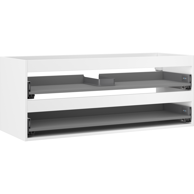 Mexen Box-A korpus szafki podumywalkowej 120 cm, 2 szuflady, biały mat - 91AX0-1200-470-2-01
