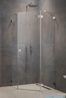 Kabiny prysznicowe - Radaway Essenza Ptj Brushed Nickel kabina pięciokątna 90x90cm prawa szczotkowany nikiel 1385010-91-01R/1385050-01-01 - miniaturka - grafika 1