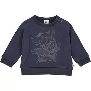 Müsli by Green Cotton Bluza dziecięca Boy's Savannah Night Blue, 98 - Bluzy dla dziewczynek - miniaturka - grafika 1