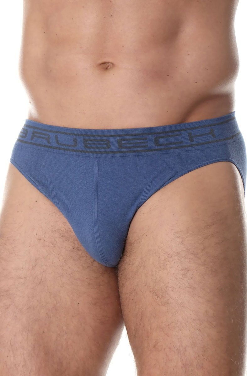Slipy męskie bawełniane Brubeck Comfort Cotton BE00290A niebieski - XXL