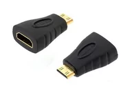 Adaptery i przejściówki - APTEL Adapter HDMI MINI HDMI gold HD27 - miniaturka - grafika 1