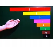 Pomoce naukowe - 0 Ułamki magnetyczne z sortownikiem prostokąty VIN017 - miniaturka - grafika 1