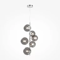 Lampy sufitowe - Lampa wisząca Dallas MOD545PL-06CH kule przydymione chrom - miniaturka - grafika 1