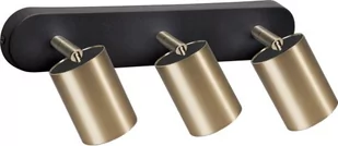 Nowodvorski Listwa Eye 8818 lampa oprawa sufitowa 3x35W GU10 czarna/mosiądz - Lampy sufitowe - miniaturka - grafika 1