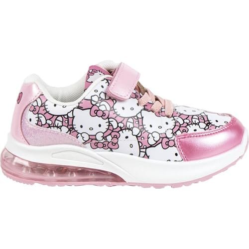 Sportowa podeszwa PVC światła Hello Kitty dla chłopców i dziewcząt Oficjalne buty dziecięce, wygodne, wytrzymałe - sportowe światła Hello Kitty do codziennego użytku, zajęcia szkolne i rekreacyjne