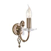 Lampy ścienne - Elstead Lighting Aegean 1Lt Wall Light Aged Brass AG1 AGED BRASS Elstead kinkiet świecznikowy AG1 AGED BRASS ) - miniaturka - grafika 1