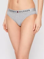 Majtki damskie - Tommy Hilfiger Figi klasyczne Bikini UW0UW01566 Szary - miniaturka - grafika 1