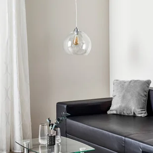 SOLLUX LIGHTING Lampa wisząca Colour, szklany klosz przezroczysty - Lampy sufitowe - miniaturka - grafika 3