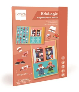 Scratch - Magnetyczna układanka - kształty i kolory Ubierz misia 3+ - Układanki dla dzieci - miniaturka - grafika 1