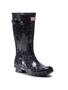 Hunter Kalosze Org Kids Giant Glitter Boots JFT6075RGT Czarny - Buty dla dziewczynek - miniaturka - grafika 1