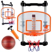Piłki dla dzieci - ZESTAW DO GRY W KOSZYKÓWKĘ DUŻA KOSZYKÓWKA + PIŁKA U411 - miniaturka - grafika 1