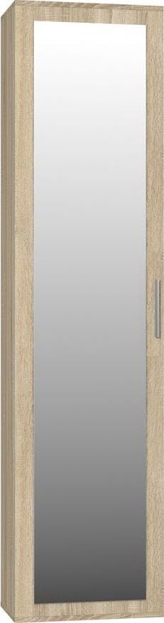 Elior Szafa słupek z lustrem Kaya - dąb sonoma