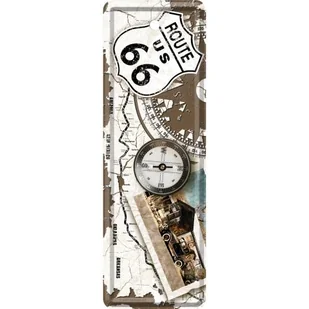 Zakładka Metalowa Route 66 Compass - Zakładki do książek - miniaturka - grafika 1
