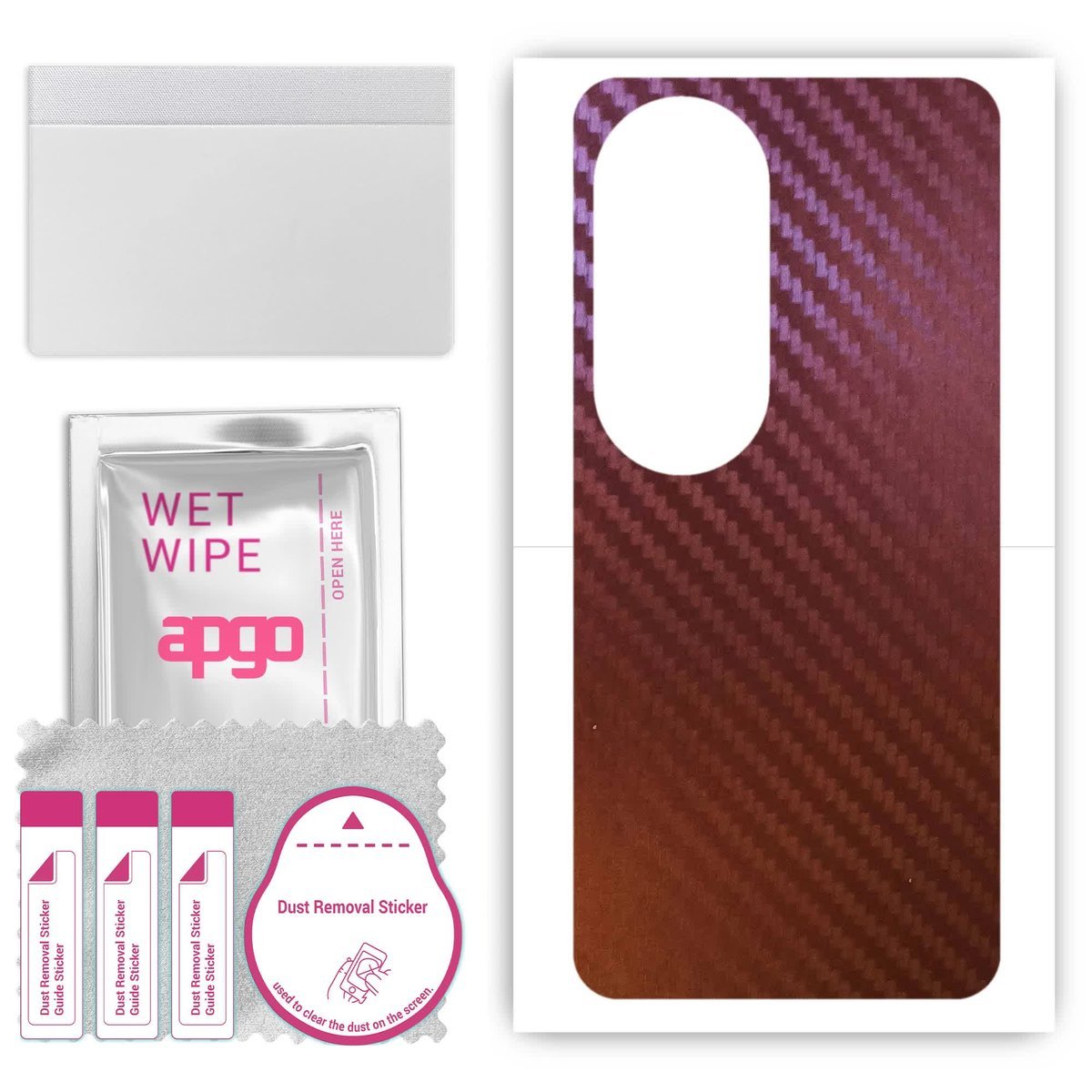 Folia naklejka skórka strukturalna na TYŁ do Vivo V40 - Carbon Kameleon CAKA5 - apgo SKINS