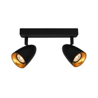 Lampy sufitowe - Tino lampa sufitowa (spot) 2xGU10 czarna/złota SPL-36748-2-BK-GD - miniaturka - grafika 1