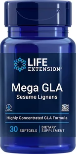 Life Extension Mega GLA Kwas gamma-linolenowy z Lignanami Sezamowymi 30 kapsułek - Witaminy i minerały - miniaturka - grafika 2