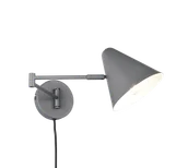 Lampy ścienne - COSIMA 263970142 kinkiet regulowany grafitowy 1xE14 łamane ramię - miniaturka - grafika 1