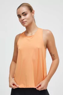 Koszulki sportowe damskie - Casall top treningowy Breeze kolor pomarańczowy - grafika 1