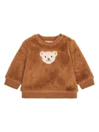 Bluzy i sweterki niemowlęce - Steiff Bluza w kolorze jasnobrązowym - miniaturka - grafika 1