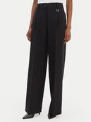 Spodnie damskie - JOOP! Spodnie materiałowe Paris2 30100442 Czarny Regular Fit - miniaturka - grafika 1