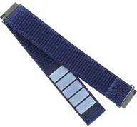 Akcesoria do smartwatchy - Fixed Nylonowy pasek Nylon Sporty Strap 20mm do Smartwatcha, granatowy - miniaturka - grafika 1