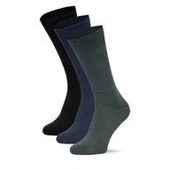 Skarpetki męskie - Zestaw 3 par wysokich skarpet męskich Gino Rossi CEO_AS_GR_01_W_AW25 (3-pack). Granatowy - miniaturka - grafika 1