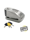 Akcesoria motocyklowe - Blokada Z Alarmem Na Tarczę Hamulcową AUVRAY B-Lock 10 Srebrna - miniaturka - grafika 1