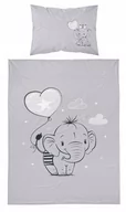 Pościel dla dzieci - DL Pościel Dziecięca 100x135+40x60 Słonik 2930B 14005 - miniaturka - grafika 1