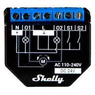 Systemy inteligentnych domów - Moduł Shelly 2PM Plus, žaluziový modul s měřením spotřeby, WiFi  SHELLY-2PM-PLUS - miniaturka - grafika 1