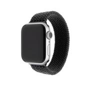 Akcesoria do smartwatchy - Apple Pasek wymienny FIXED Nylon Strap na Watch 38/40mm velikost XL FIXENST-436-XL-BK) Czarny - miniaturka - grafika 1