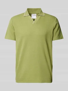 Koszulka polo o kroju regular fit z kołnierzem z połami model ‘ADLEY WAFFLE’ - Koszulki męskie - miniaturka - grafika 1