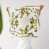 Inne - TEMU 27.56" Elegancki Kwiatowy Kwadratowy Szalik, Cienki Satynowy Jedwabny Szal, Stylowa Bandana Przeciwsłoneczna i Wiatroszczelna dla Kobiet - miniaturka - grafika 1