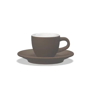 Filiżanka do espresso Club House Tulipano 70ml Mokka - Brązowa - Filiżanki - miniaturka - grafika 1