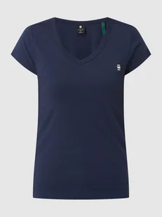 T-shirt o kroju slim fit z bawełny ekologicznej model ‘Eyben’ - Koszulki i topy damskie - miniaturka - grafika 1