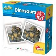 Gry planszowe - Lisciani Giochi Im a Genius Memoria 100 Dinosaurs - miniaturka - grafika 1