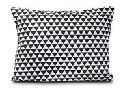 Poszewki na poduszki - Poszewka 50x70 bawełniana Trójkąty czarno-białe - miniaturka - grafika 1