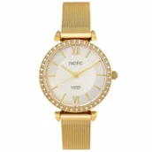 Zegarki damskie - Złoty damski zegarek PACIFIC S6028-04 - miniaturka - grafika 1