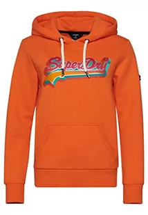 Superdry Damska bluza z kapturem, Sunblast Orange, 34 - Bluzy damskie - miniaturka - grafika 1