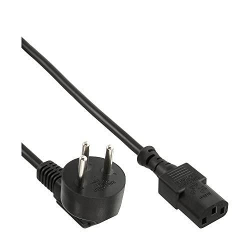 InLine 16653S kabel sieciowy, wtyczka sieciowa Izrael na wtyczkę IEC C13, 3 m