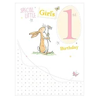 Kartki okolicznościowe i zaproszenia - 'Guess how much I love you Special Little Girl' kartka na pierwsze urodziny - miniaturka - grafika 1